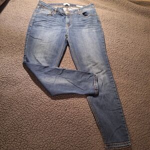Kensie Jeans Size 14/32* Womens Effortless Ankle Mid Rise Medium Wash Blue Denim